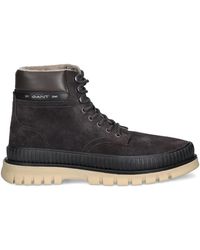 GANT - Lace-Up Lug-Sole Boots - Lyst