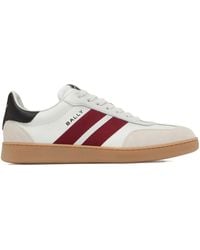 Bally - Gestreifte Retro Crest Sneakers - Lyst