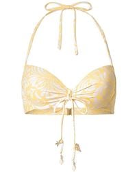 Twinset - Floral-Print Push-Up Bikini Top - Lyst