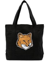 Maison Kitsuné - Bolso shopper con estampado Fox Head - Lyst