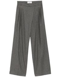 Cambio - Eternity Pinstripe-Print Trousers - Lyst
