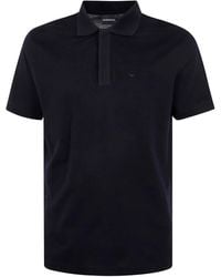 Emporio Armani - Katoenen Poloshirt Met Geborduurd Logo - Lyst