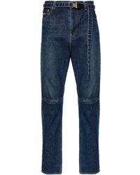 Sacai - Jeans affusolati con cintura - Lyst