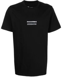 Maharishi - T-shirt en coton biologique à logo brodé - Lyst