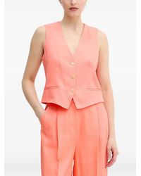 Lola Casademunt - V-Neck Button-Up Waistcoat - Lyst