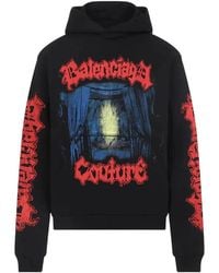 Balenciaga - Salon De Couture Hooded Sweatshirt - Lyst