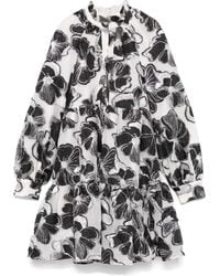 Stine Goya - Anemone-Jacquard Tier Mini Dress - Lyst