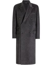 Dolce & Gabbana - Abrigo de lana con doble botonadura - Lyst