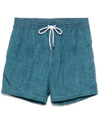 Barba Napoli - Logo-Patch Swim Shorts - Lyst