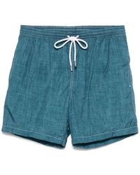 Barba Napoli - Logo-Patch Swim Shorts - Lyst