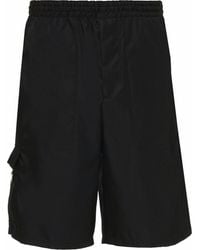 Prada Synthetic Re-nylon Bermuda Shorts in Black for Men | Lyst