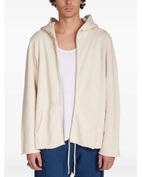 Les Tien - Raw-Edge Zip-Up Hoodie - Lyst