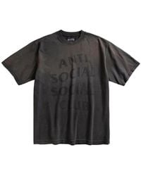 ANTI SOCIAL SOCIAL CLUB - Missing Logo-Print Cotton T-Shirt - Lyst