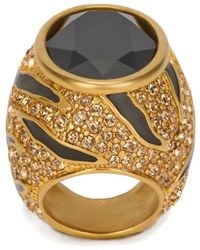 Roberto Cavalli - Ring Mit Kristallen - Lyst
