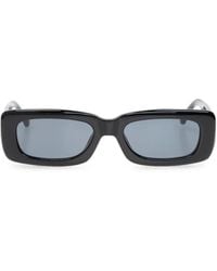 The Attico - X Linda Farrow Mini Marfa Rectangle-Frame Sunglasses - Lyst