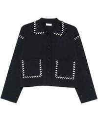 Liu Jo - Contrast-Trim Jacket - Lyst