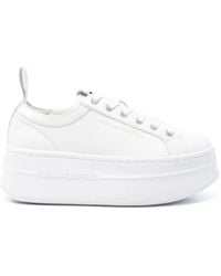Karl Lagerfeld - Sneakers Met Logo-Applicatie - Lyst