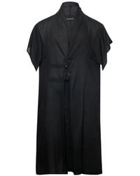 Yohji Yamamoto - Débardeur Boutonné À Manches Courtes - Lyst
