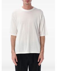 Roberto Collina - T-Shirt En Maille Fine - Lyst