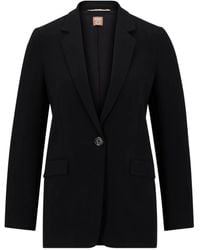 BOSS - Single-Button Notched-Lapel Jacket - Lyst