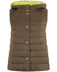 Herno - Hooded Padded Gilet - Lyst