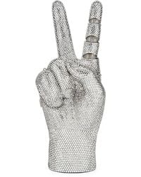 Judith Leiber - Hand War And Peace Crystal-Embellished Mini Bag - Lyst