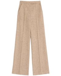Valentino Garavani - Natté Buttoned Weave Trousers - Lyst