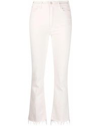 Mother - Bootcut-Jeans Mit Ausgefranstem Saum - Lyst