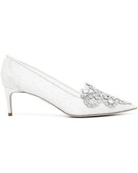 Rene Caovilla - Veneziana 60Mm Lace Pumps - Lyst