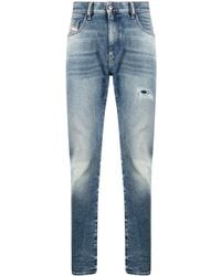DIESEL - D-Strukt Mid-Rise Slim-Fit Jeans - Lyst