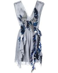 Alberta Ferretti - Sequin-Embellished V-Back Dress - Lyst