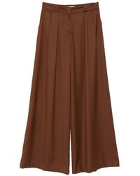 ERMANNO FIRENZE - Pleated Wide-Leg Trousers - Lyst