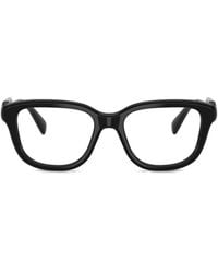 Miu Miu - Brille Mit Eckiger Form - Lyst