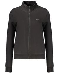 Guess - Logo-Print Zip-Up Sweatshirt - Lyst