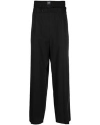 MSGM - Double Waisted Trousers - Lyst