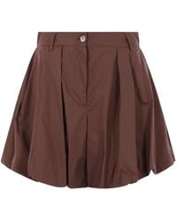 Thelatest - Pleated Shorts - Lyst