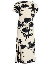 Erdem - Fil Coupé Poplin Midi Dress - Lyst