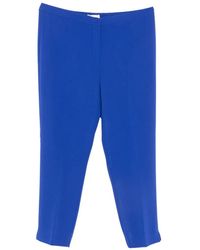 Marina Rinaldi - Raggioxnew Elasticated-Waistband Slim-Fit Trousers - Lyst