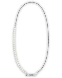 DIESEL - Collier En Sterling À Perles - Lyst