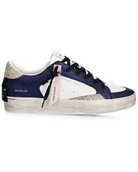 Crime London - Sk8 Deluxe Glitter-Detail Sneakers - Lyst