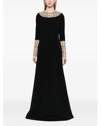 Dina Melwani - Crystal-Embellished Floor-Length Maxi Gown Dress - Lyst