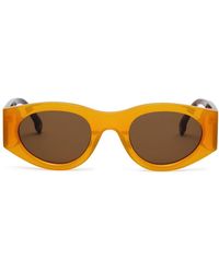 Marcelo Burlon - Pasithea Oval-frame Sunglasses - Lyst
