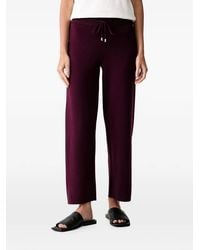 Joseph Ribkoff - Drawstring Fine-Knit Straight Trousers - Lyst