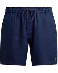 Polo Ralph Lauren - Drawstring Linen Shorts - Lyst