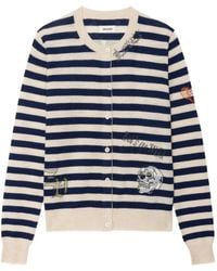 Zadig & Voltaire - Missya Striped Cardigan - Lyst