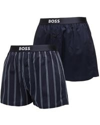 HUGO - Striped Boxer Shorts - Lyst