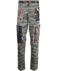 DIESEL - Camouflage-Print Straight-Leg Trousers - Lyst