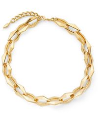 Jimmy Choo - Diamond Chain-link Necklace - Lyst