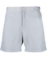 Orlebar Brown Cotton Buckle-detail Tailored Shorts in Blue for Men Mens Clothing Shorts Casual shorts 