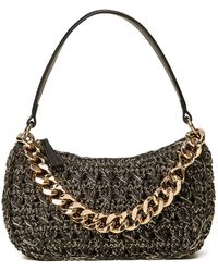 Twinset - Medium Crocheted Raffia Liliane Bag - Lyst